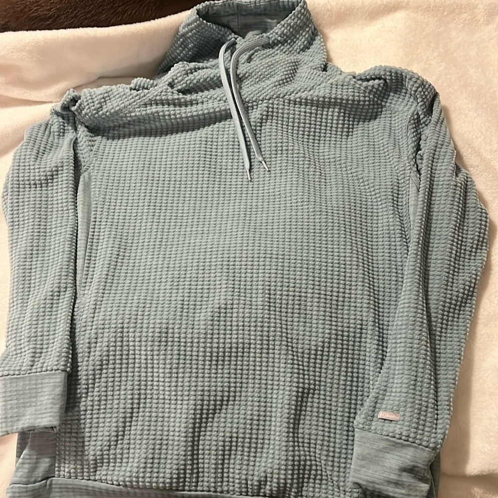 Mint green/teal Columbia high neck fleece top